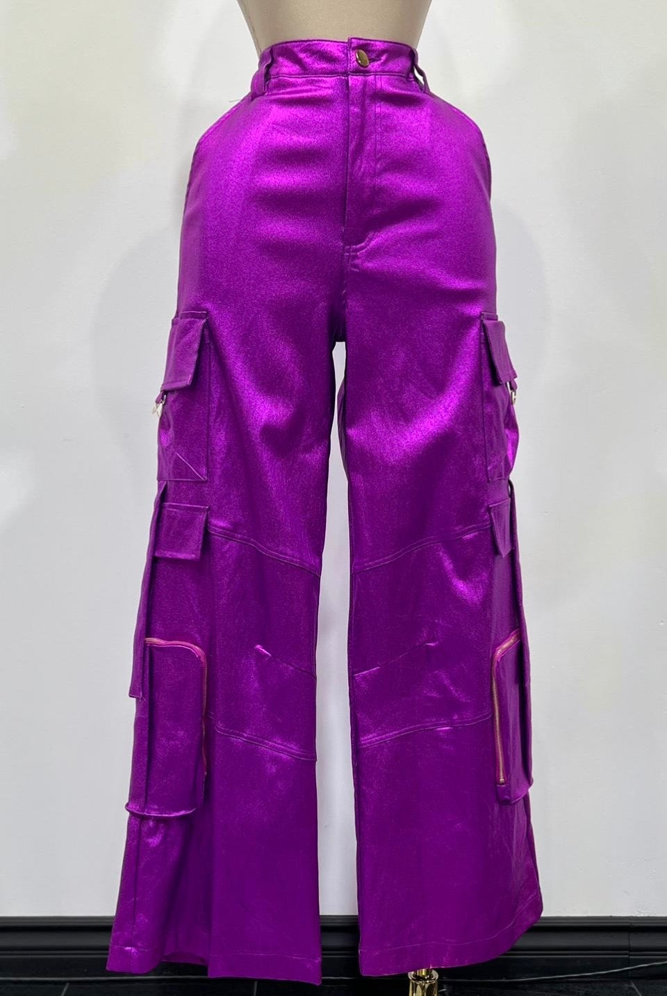 KAROL METALLIC CARGO PANT