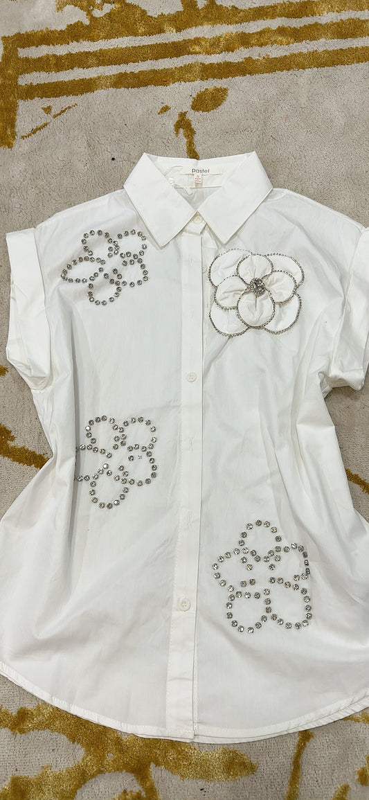 SLEEVELESS FLOWER TOP