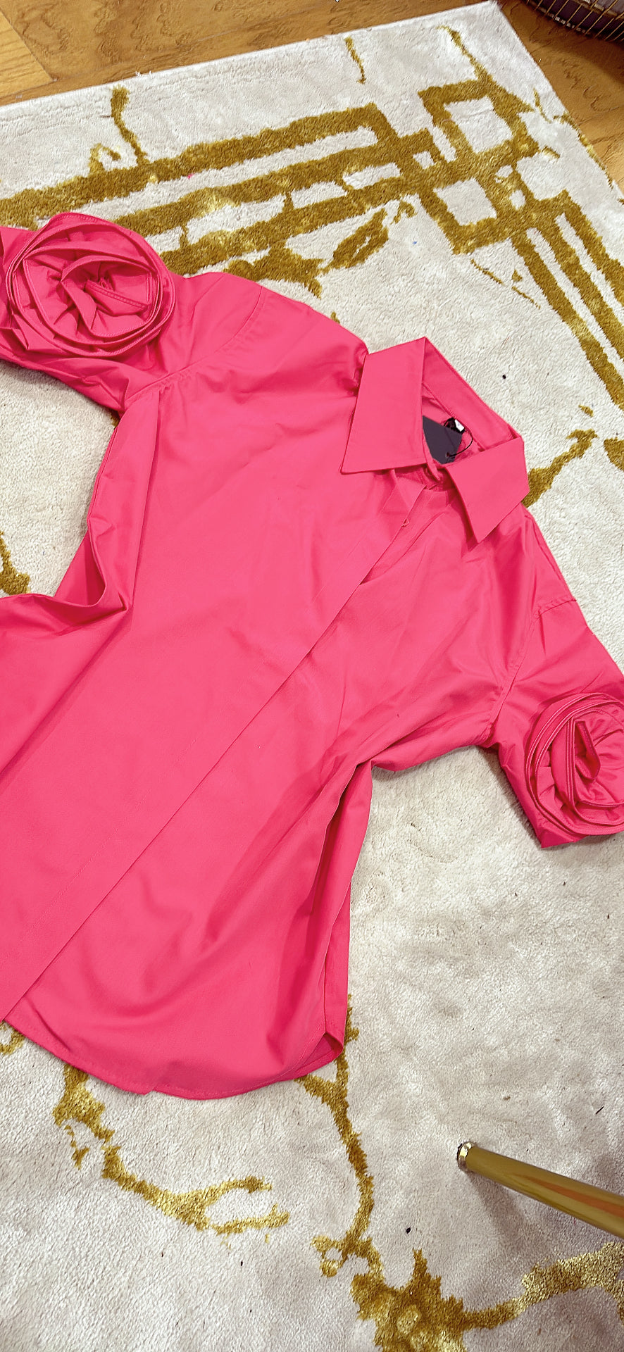 DOUBLE ROSE DRESS SHIRT