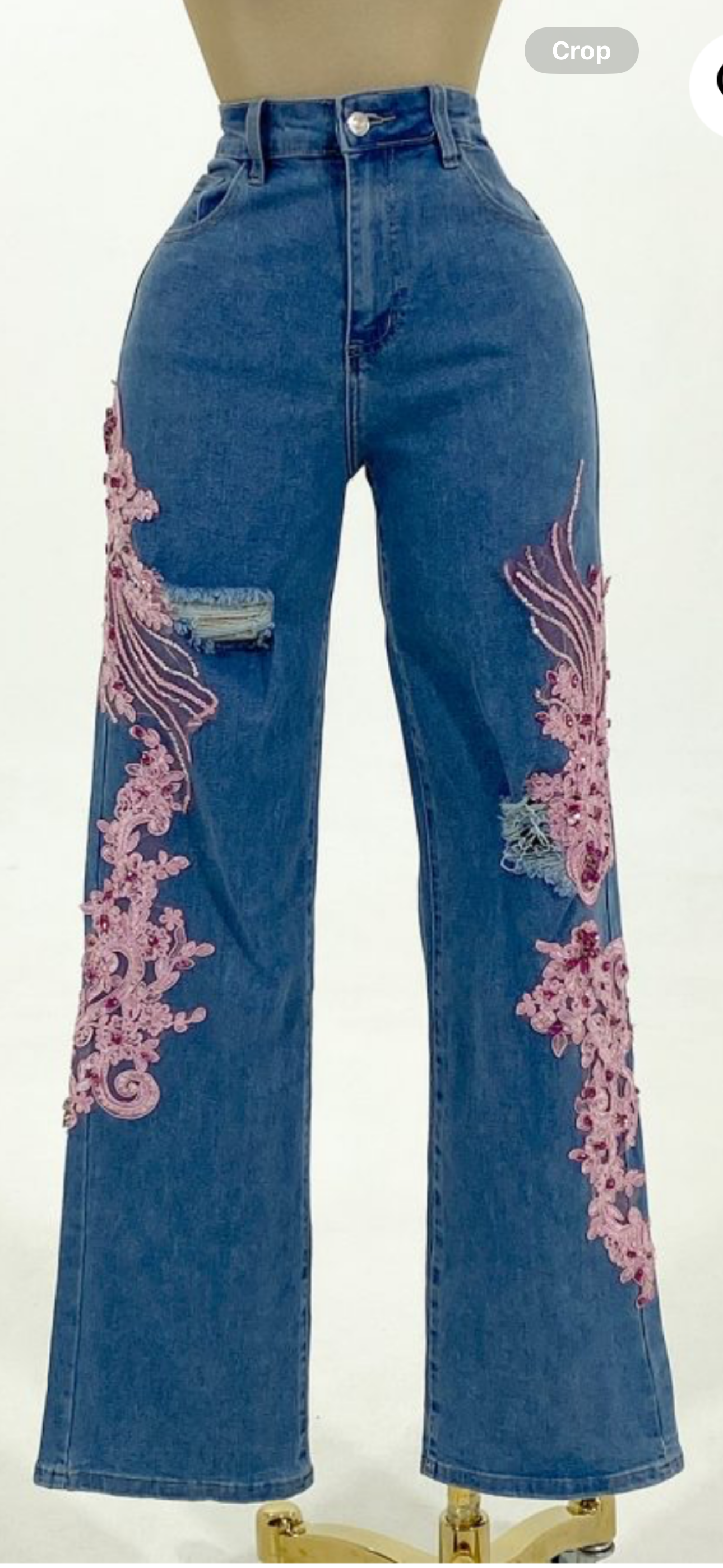 ROSE HIGH WAISTED DENIM JEANS