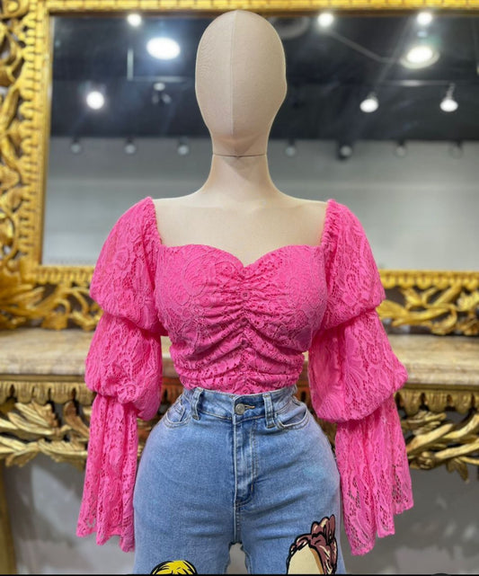 PUFF PINK TOP