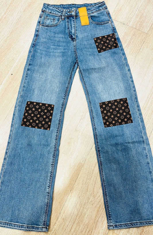 LV PATCH JEANS